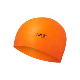NILS - Silikonová čepice Aqua NQC Dots oranžová