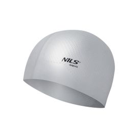 NILS - Silikonová čepice Aqua NQC Dots šedá