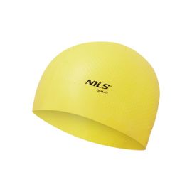 NILS - Silikonová čepice Aqua NQC Dots žlutá