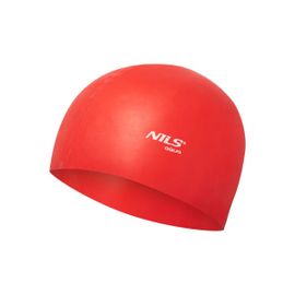 NILS - Silikonová čepice Aqua NQC RD01 červená
