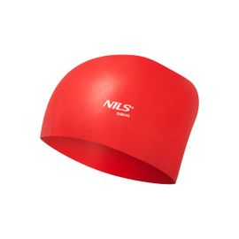 NILS - Silikonová čepice pro dlouhé vlasy Aqua NQC LH červená