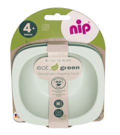 NIP - GREEN line miska, 2ks, green/light green