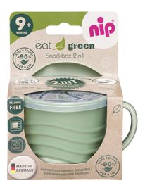 NIP - GREEN line Snackbox 2v1, 1ks, green