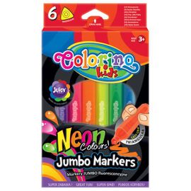 PATIO - Colorino fixy Jumbo TRIO Neon 6 barev