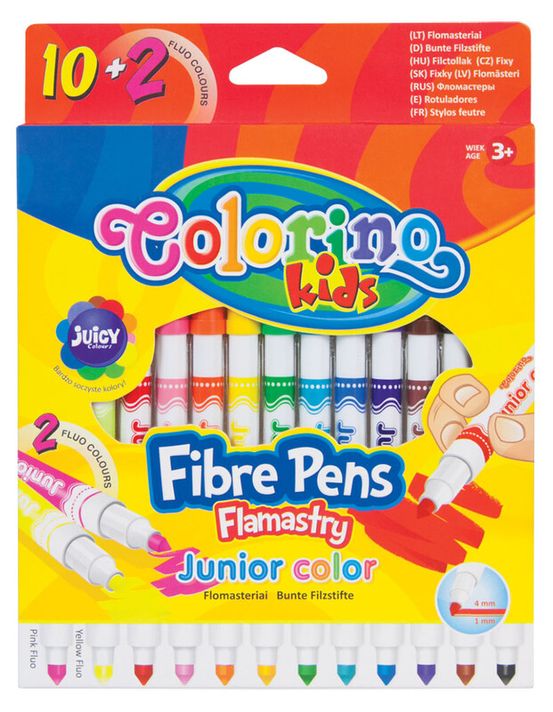 PATIO - Colorino fixy Junior 12 barev