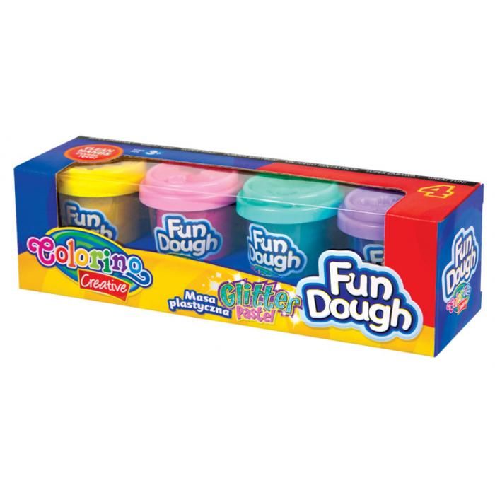 PATIO - Colorino modelovací hmota - Fun Dough Brokát 4 barvy