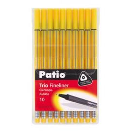 PATIO - Popisovač Patio TRIO 10ks  žlutá