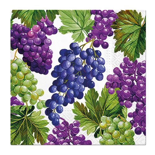 PAW - Ubrousky L 33x33cm Natural Grapes