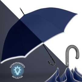 PERLETTI - TECHNOLOGY Luxusní automatický deštník s reflexním pásem, 21704