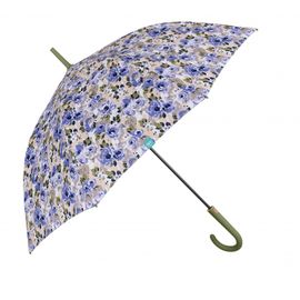 PERLETTI - Time, Dámský holový deštník Peonie/růžový, 26303