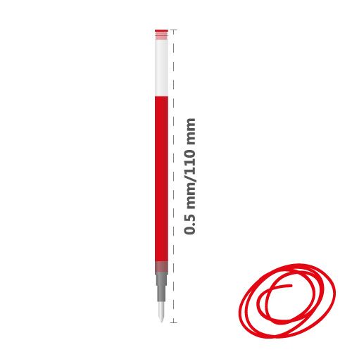 PILOT - Náplň gelová B2P / G-2 0,5 mm červená