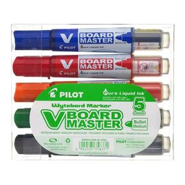 PILOT - Popisovač na tabule, 2-3 mm, kuželový, "V-Board Master", 5ks sada
