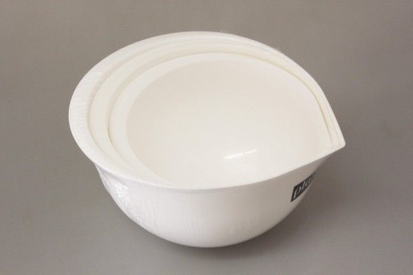 PLAST TEAM - Plastové misky 3 ks - bílé