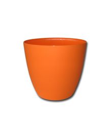 PLASTKON  - Dekorativní květináč ELLA 18 oranž