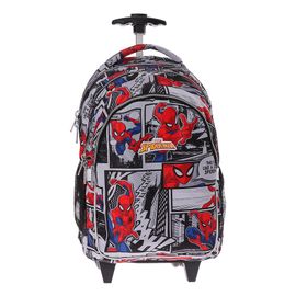 PLAY BAG - Školní batoh na kolečkách - Spider Man COMIC