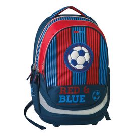 PLAY BAG - Školní batoh Seven Sazio, Red&Blue Football