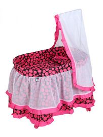 PLAYTO - Košík pro panenky Nikolka růžový