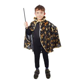 RAPPA - Dětský plášť Čaroděj zlatý dekor