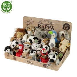 RAPPA - Displej exkluzivní plyš exotická zvířata ECO-FRIENDLY