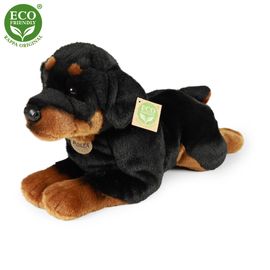 RAPPA - Plyšový pes rotvajler ležící 39 cm ECO-FRIENDLY