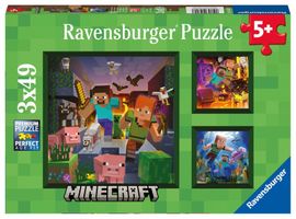 RAVENSBURGER - Minecraft Biomes 3x49 dílků