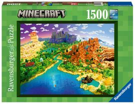 RAVENSBURGER - Minecraft: Svět Minecraftu 1500 dílků