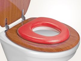 REER - WC redukce soft, červená