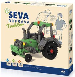SEVA - Stavebnice Seva Doprava traktor 384dílků