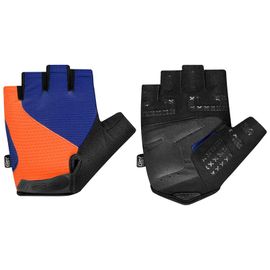 SPOKEY - EXPERT Pánské cyklistické rukavice, modro - oranžové, vel. L