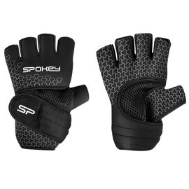 SPOKEY - LAVA Neoprenové fitness rukavice, černo-bílé, velikost XL