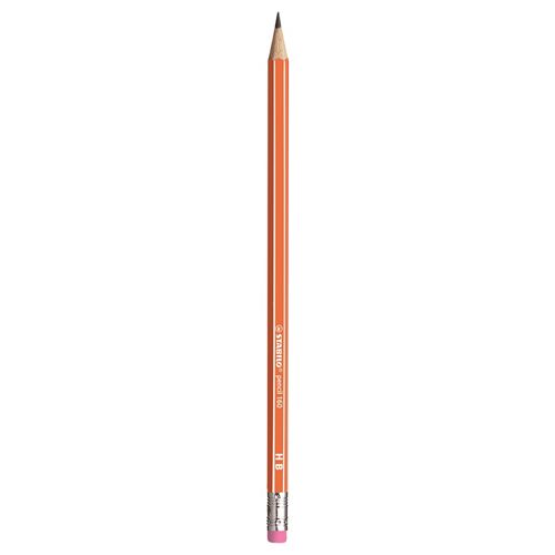 STABILO - Tužka grafitová HB pencil 160 s gumou - oranžová