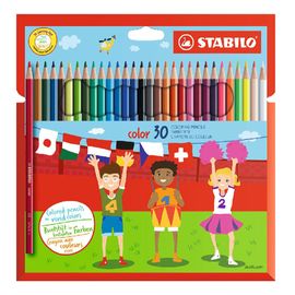 STABILO - Barevné tužky, šest-hranné, STABILO, 30 různých barev