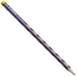 STABILO - Tenká trojúhelníková tužka pro leváky - EASYgraph S Metallic Edition - fialová