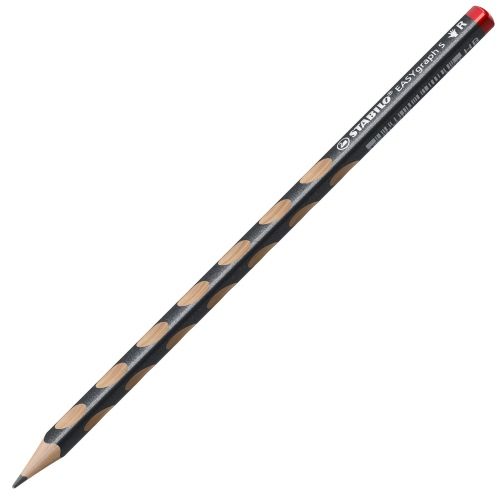 STABILO - Tenká trojúhelníková tužka pro praváky - EASYgraph S Metallic Edition - grafitová