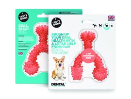 TASTY BONE - Dental trio kostička nylonová pro malé psy - Skořice & Máta