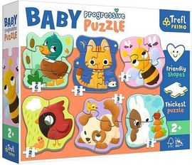 TREFL - Dětské progresivní puzzle - Zvířata