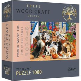 TREFL - Dřevěné puzzle 1000 - Psí přátelství