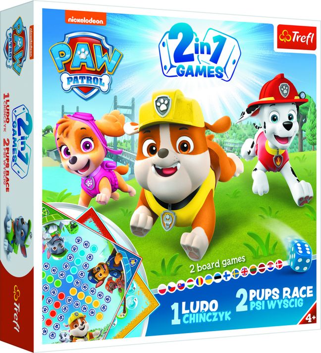 TREFL - GAME 2in1 Ludo / Pups race Paw Patrol