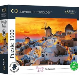 TREFL - Prime puzzle 1500 UFT - Romantický západ slunce: Oia, Santorini