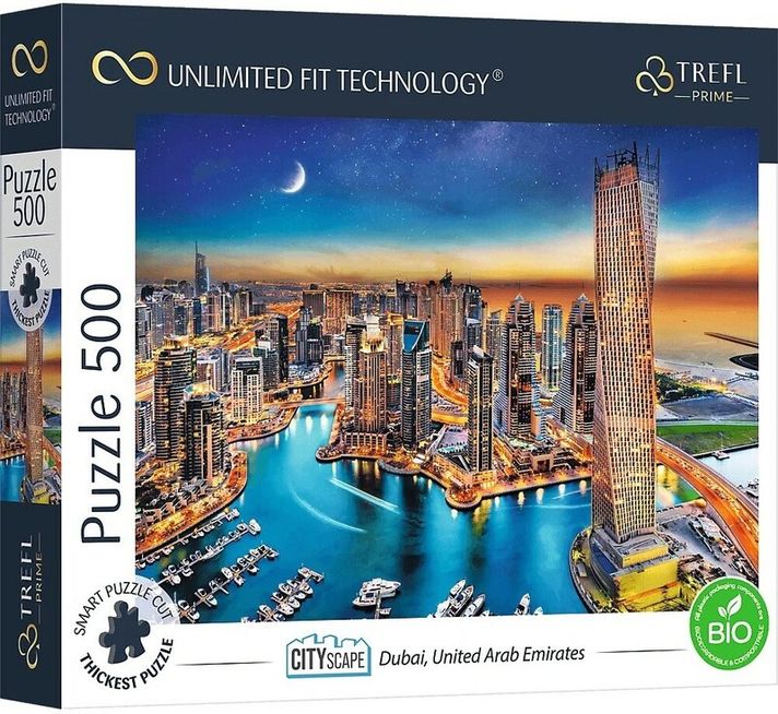 TREFL - Prime puzzle 500 UFT - Panorama města: Dubaj, Spojené Arabské Emiráty