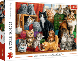 TREFL - Puzzle 1000 - Setkání koček