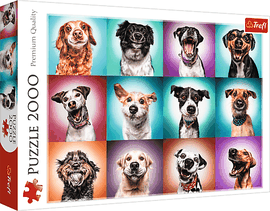 TREFL - Puzzle 2000 - Zábavné psí portréty II