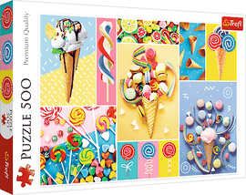 TREFL - Puzzle 500 - Oblíbené sladkosti