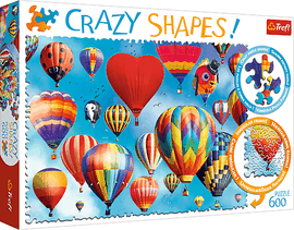 TREFL - Puzzle 600 Crazy Shapes - Barevné balóny