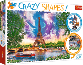 TREFL - Puzzle 600 Crazy Shapes - Paříž