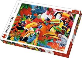 TREFL - puzzle Barevný ptáci 500