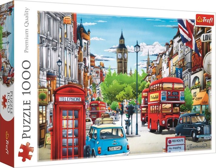 TREFL - puzzle Londýnská ulice 1000