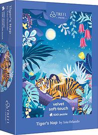 TREFL - Velvet Soft-Touch puzzle 500 UFT - Asia Orlando: Spící tygr
