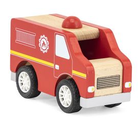 VIGA - Dřevěné hasičské auto 13cm
