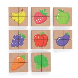 VIGA - Dřevěné magnetické puzzle ovoce